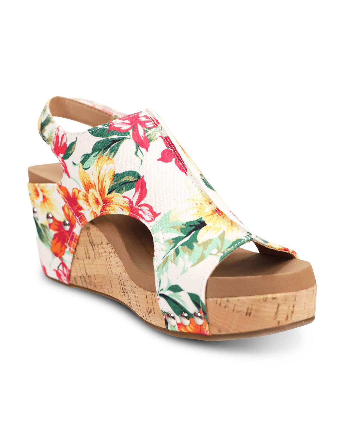 Corkys Carley Sandal White Floral