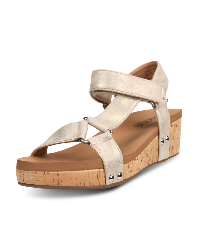 Corky's Don't Tempt Me Sandal Gold Wash