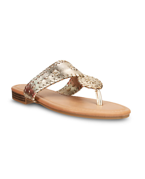 Fiestas Rosetta-26 Sandal Gold Metallic