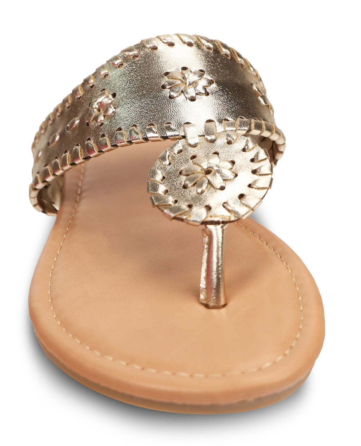 Fiestas Rosetta-26 Sandal Gold Metallic