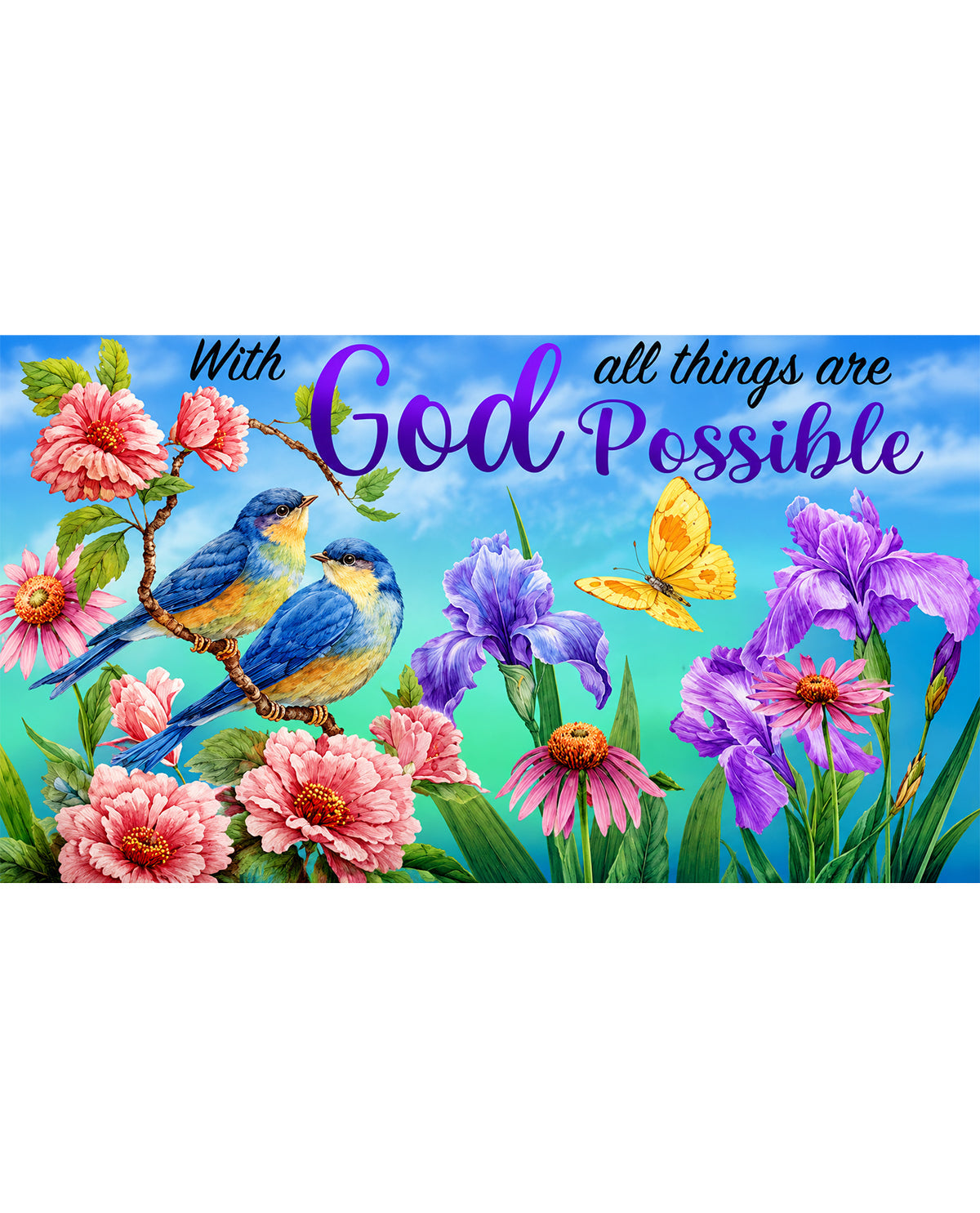 Briarwood Lane With God Mini Mat