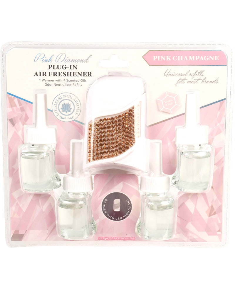 Pink Diamond Plug-In Air Freshener set with packaging