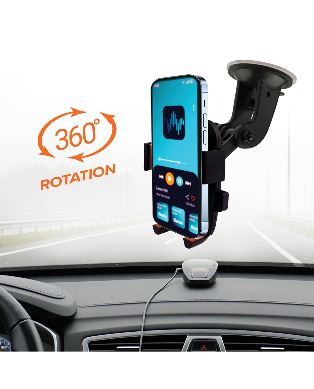 Expandable Arm Suction Mount for Phone