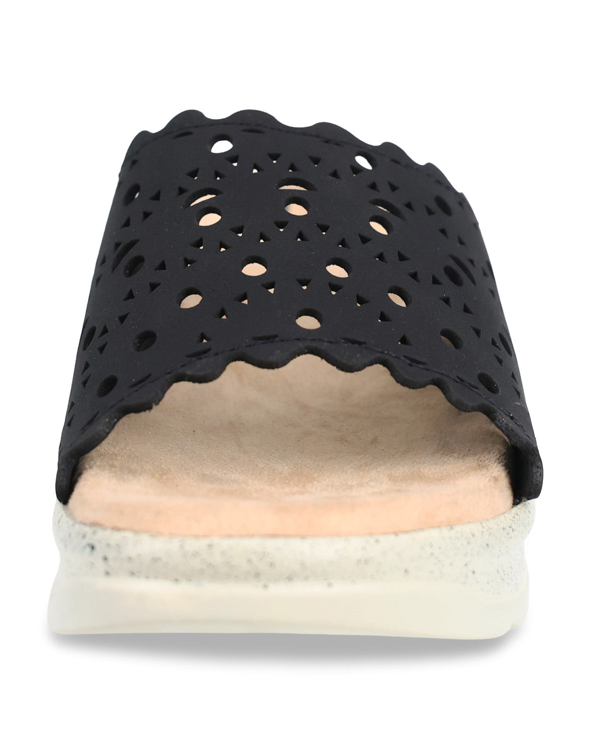Savvy Speckle Sandal Black