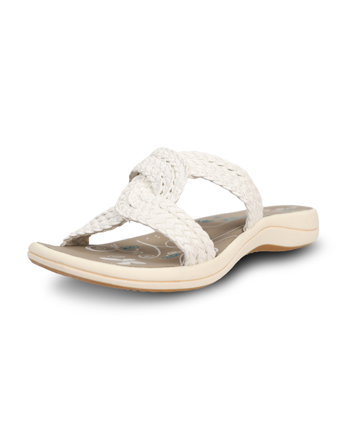 Ingaro Raffia Sandal White