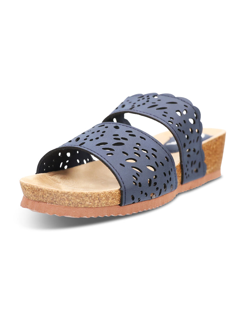 Savvy Lacy Sandal Navy