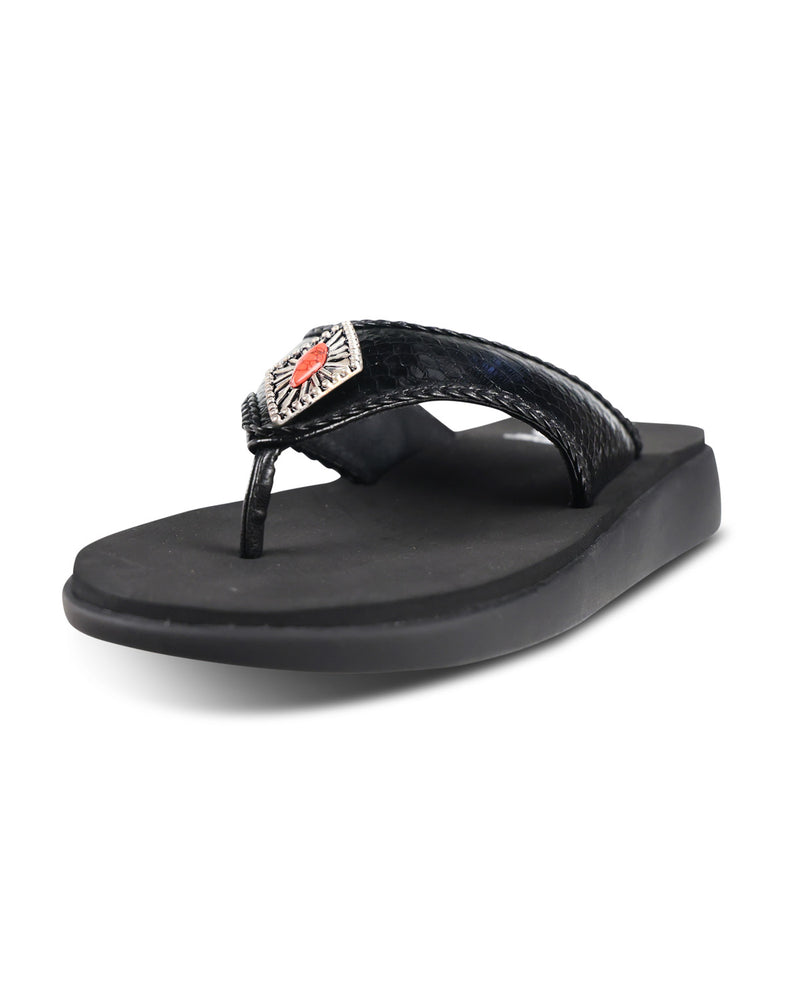 Yellow Box Galena Sandal Black