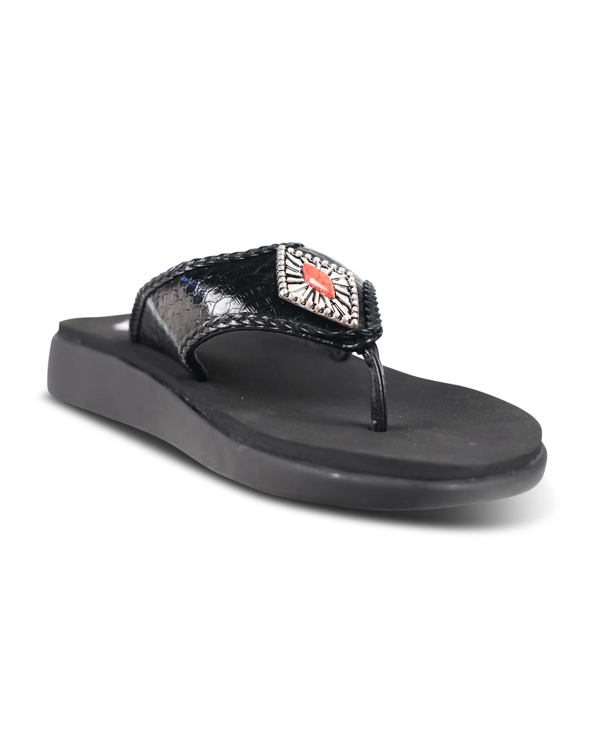 Yellow Box Galena Sandal Black