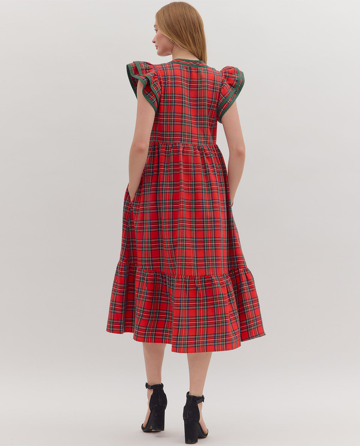 Entro Tartan Plaid Dress