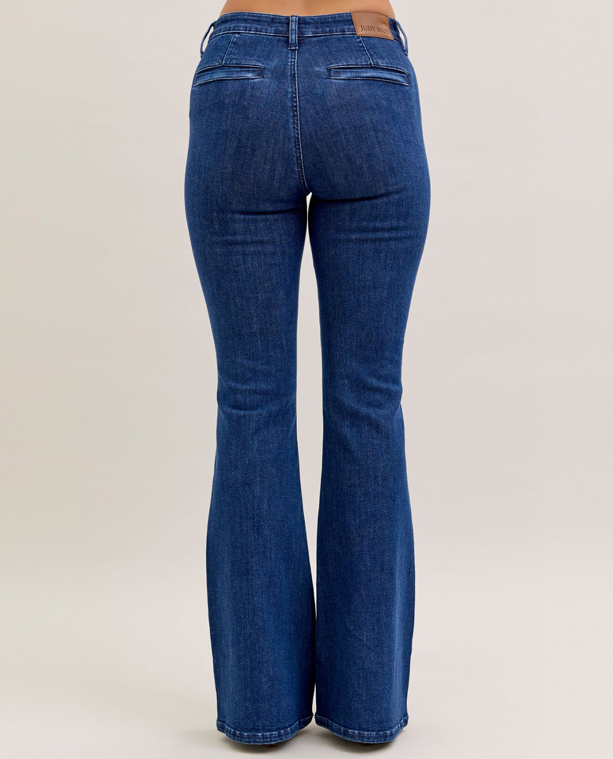 Judy Blue High Waist Flare Jeans with Patch Pocket
