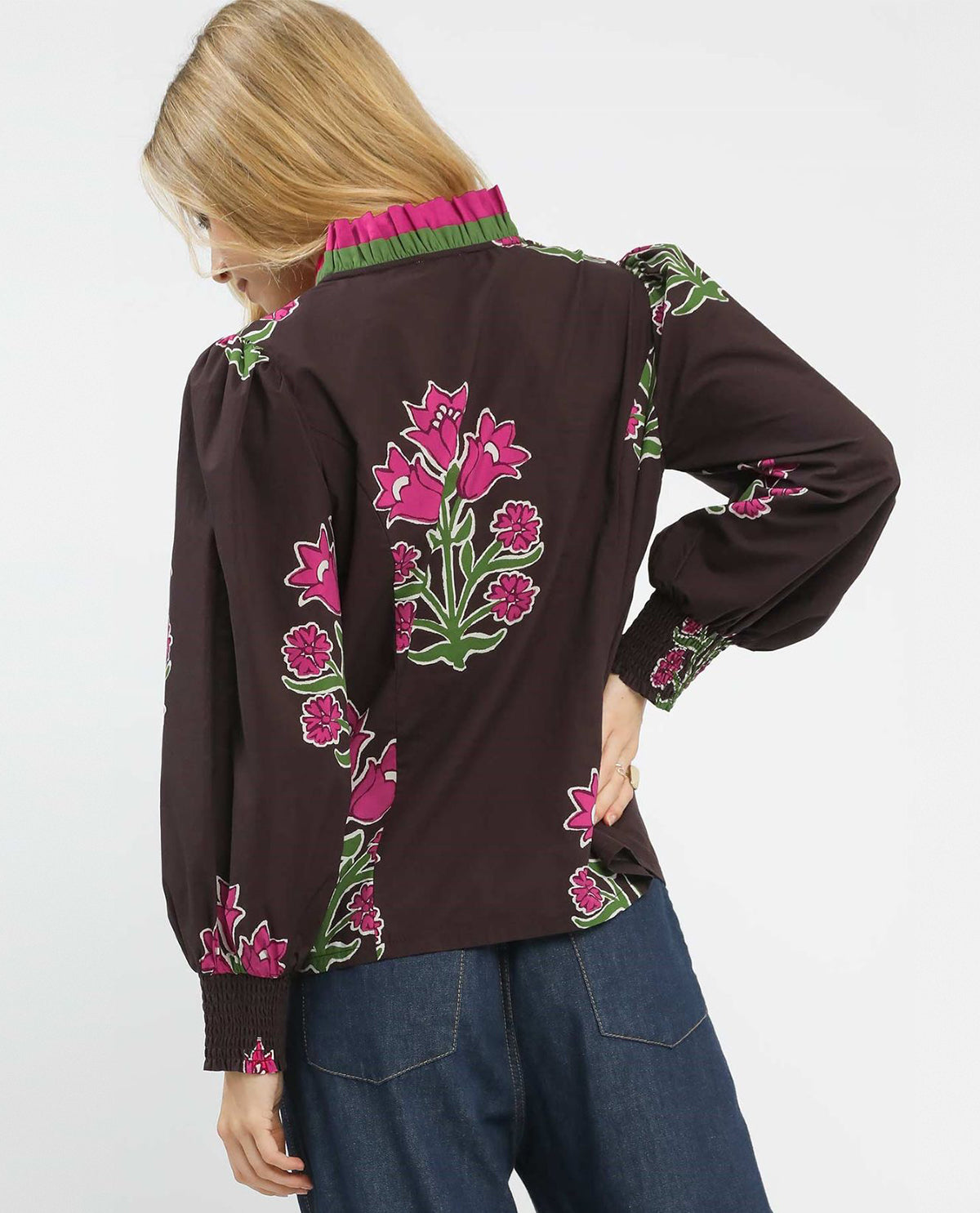 Floral Button Down Blouse