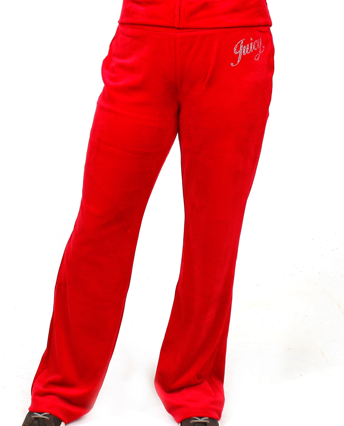 Juicy Velour Pant with Rhinestone Script