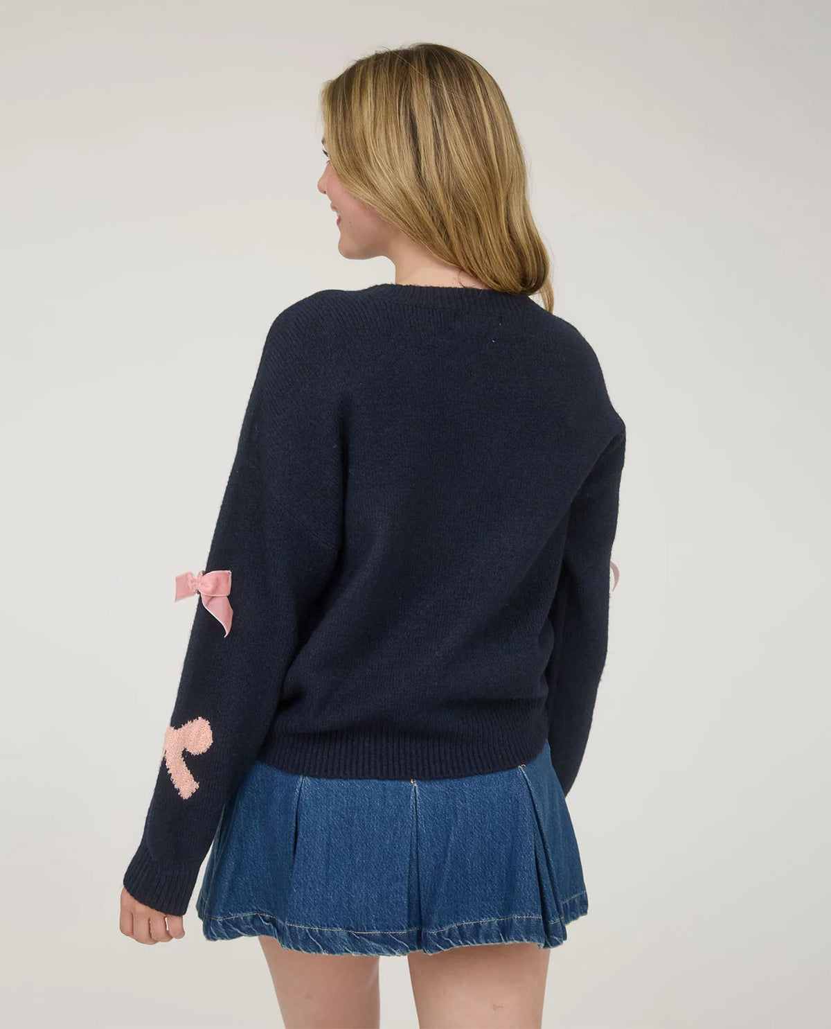 Blu Pepper Sweater with Bows