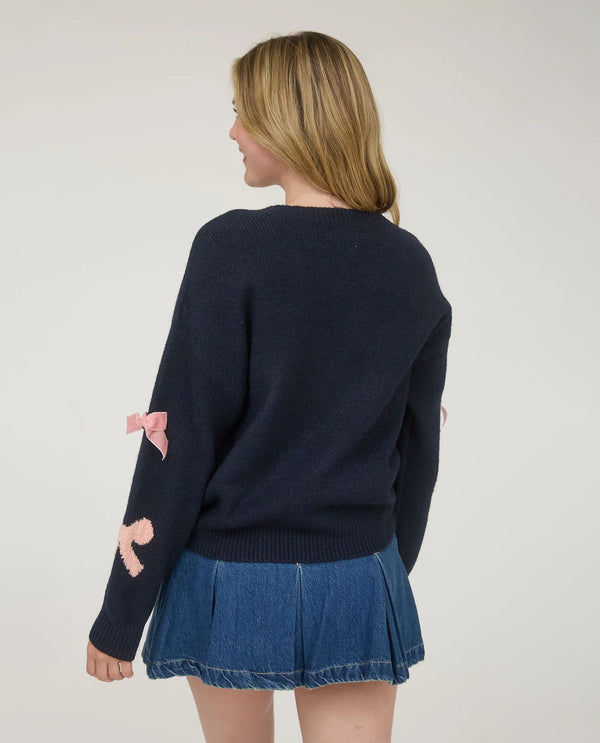Blu Pepper Sweater with Bows