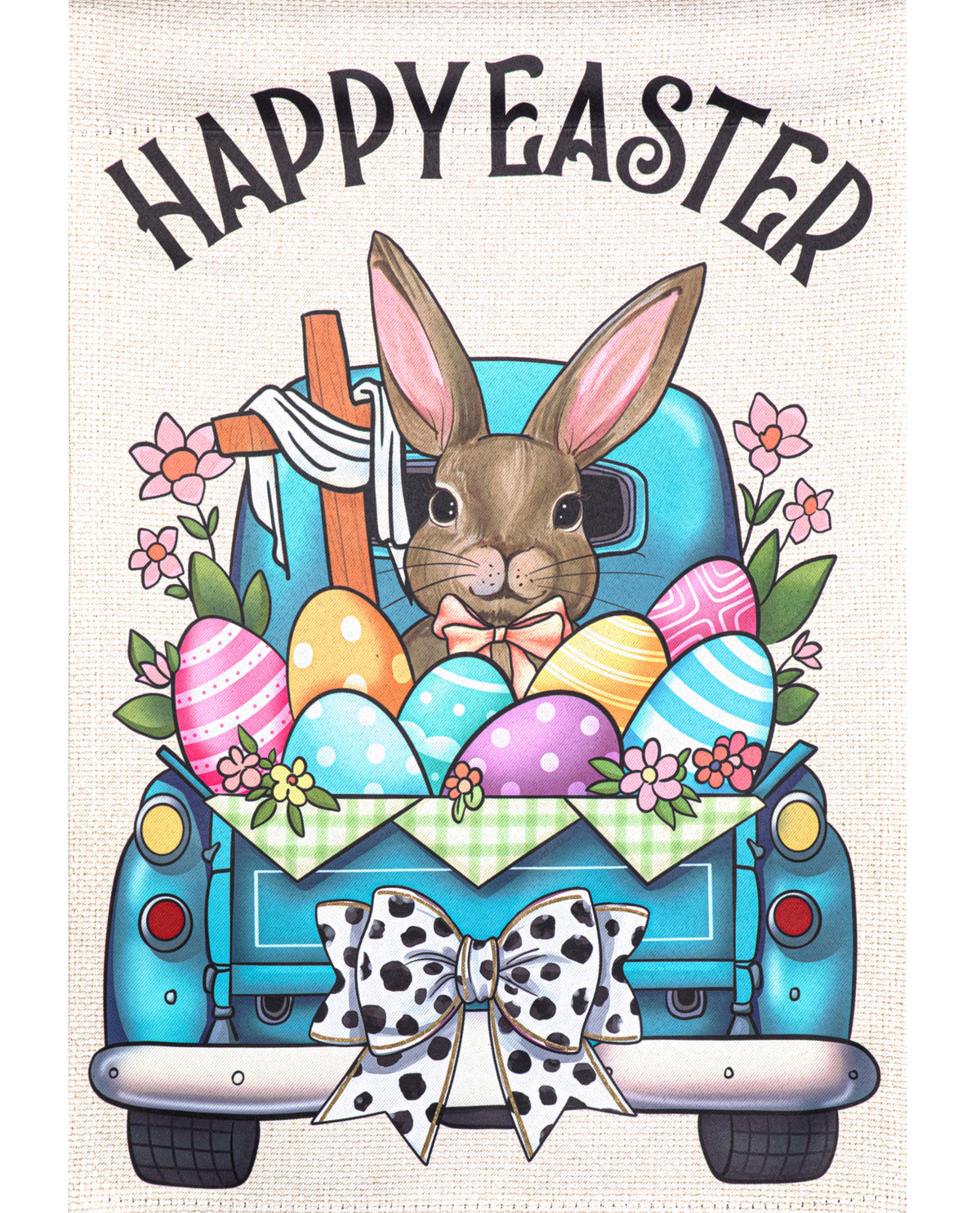 Happy Easter Bunny Pickup Truck House Flag
