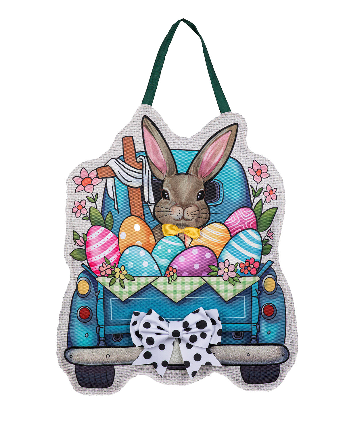 Bunny in Truck Easter Door Decor
