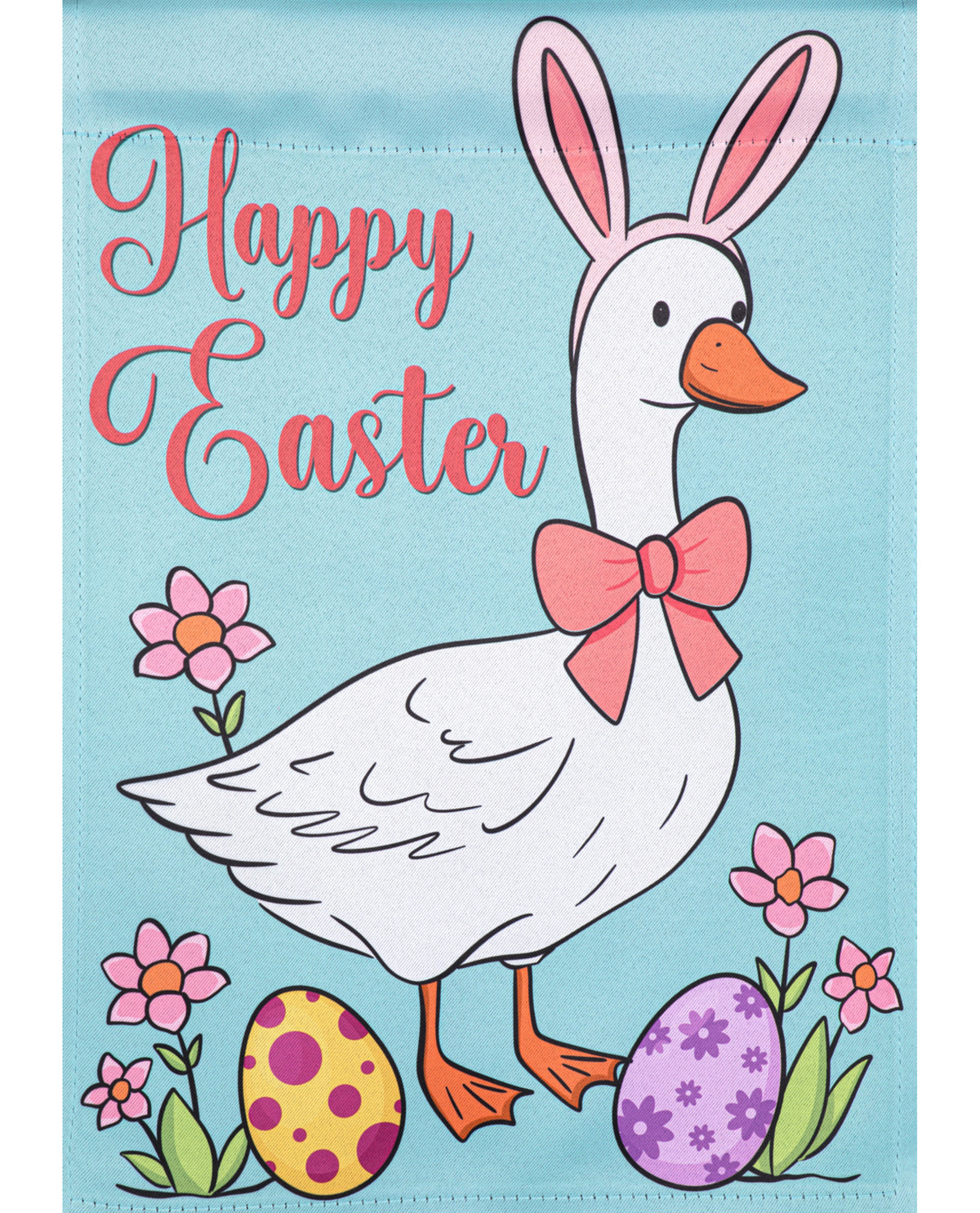 Happy Easter Goose Garden Flag