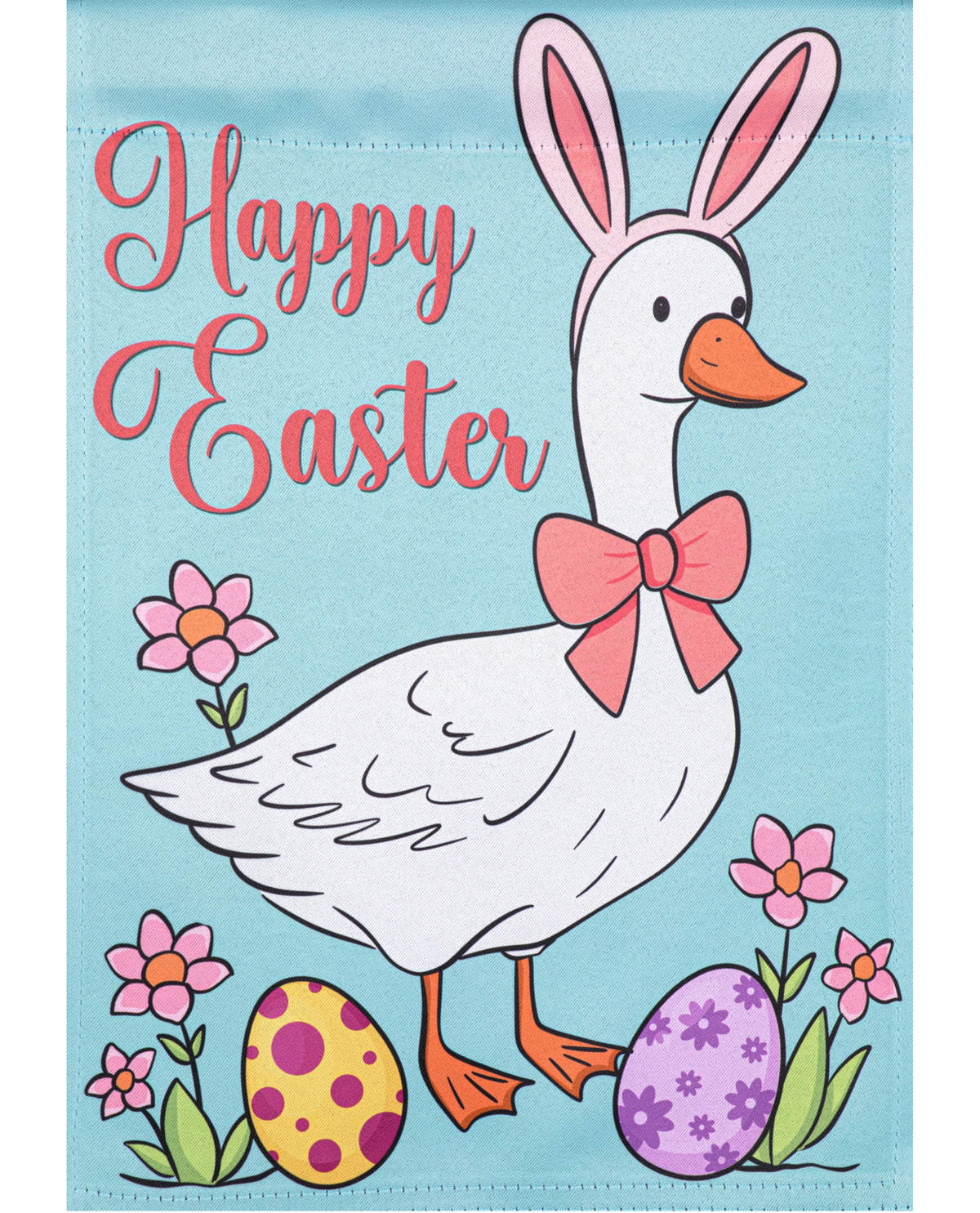 Happy Easter Goose House Flag