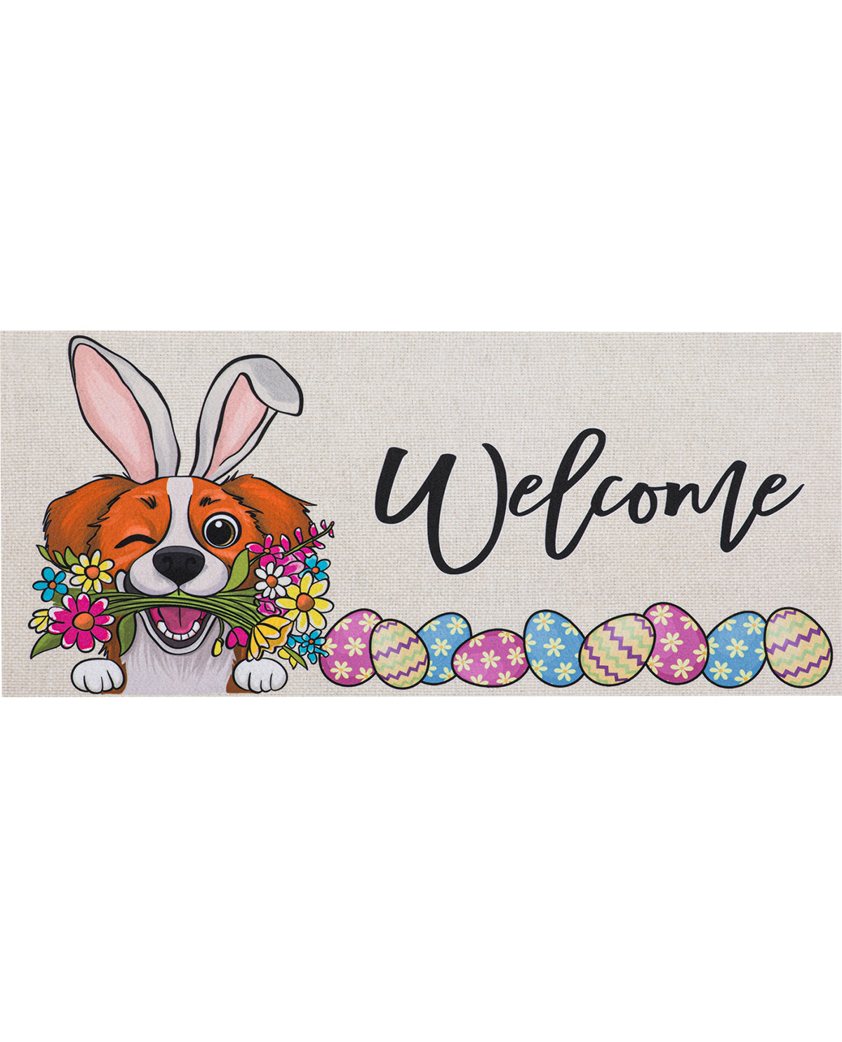 Dog Welcome Easter Sassafras