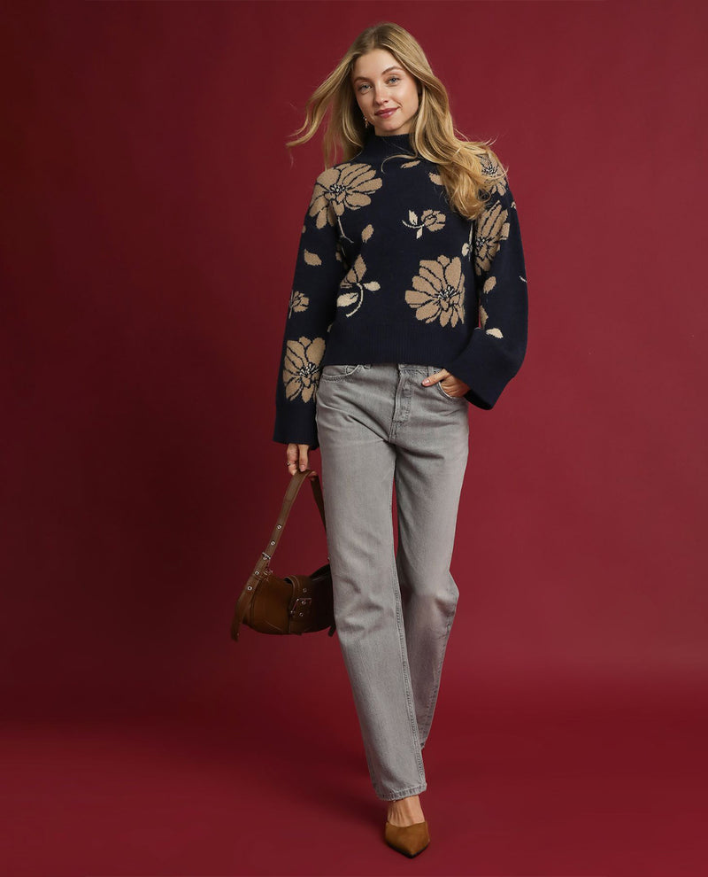 Umgee Floral Pattern Mock