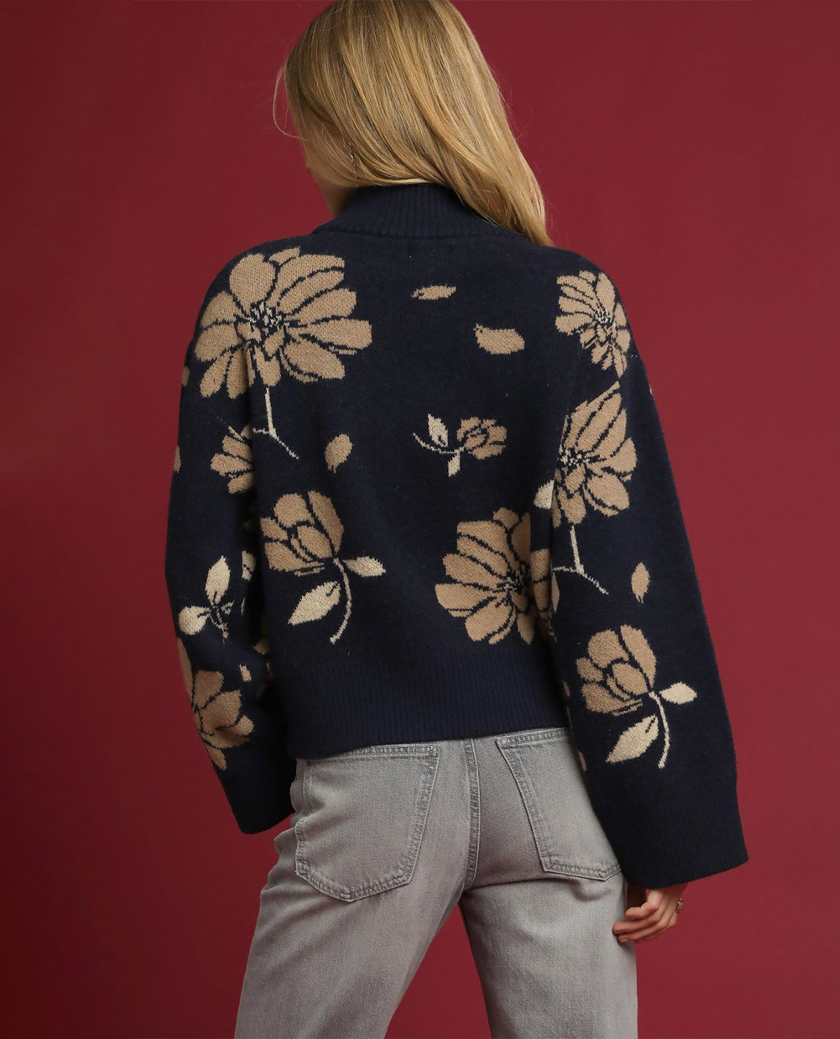 Umgee Floral Pattern Mock