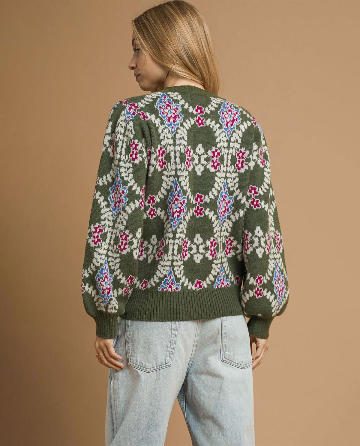 Umgee Pattern Boho Sweater