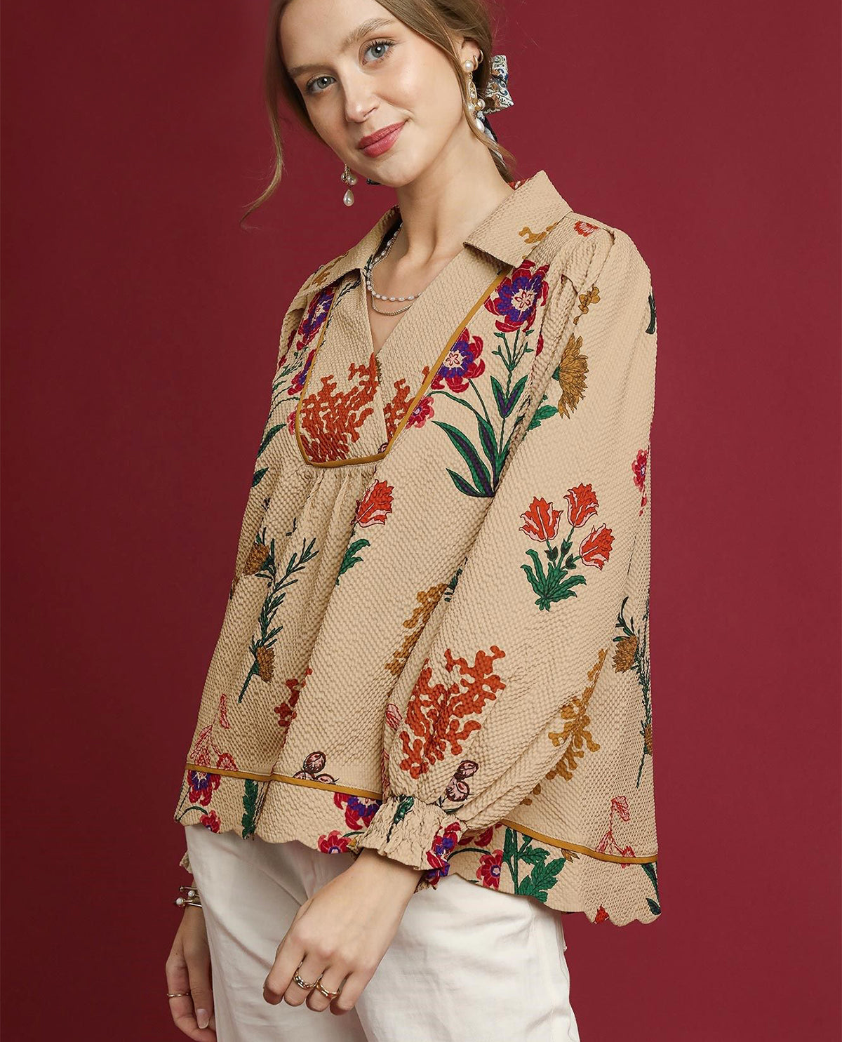 Umgee Floral Print Texture