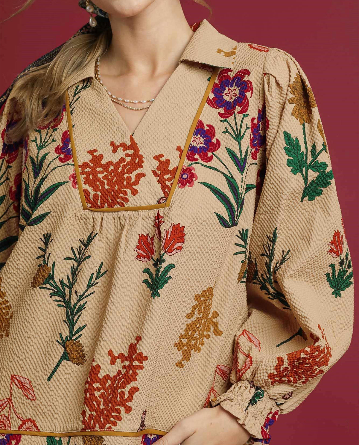 Umgee Floral Print Texture