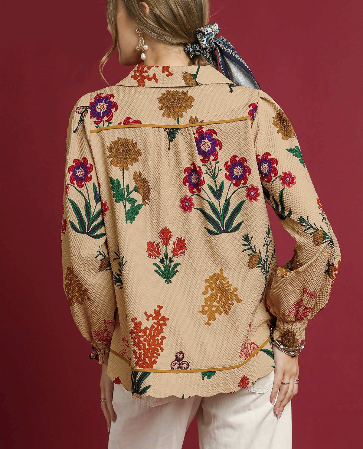 Umgee Floral Print Texture