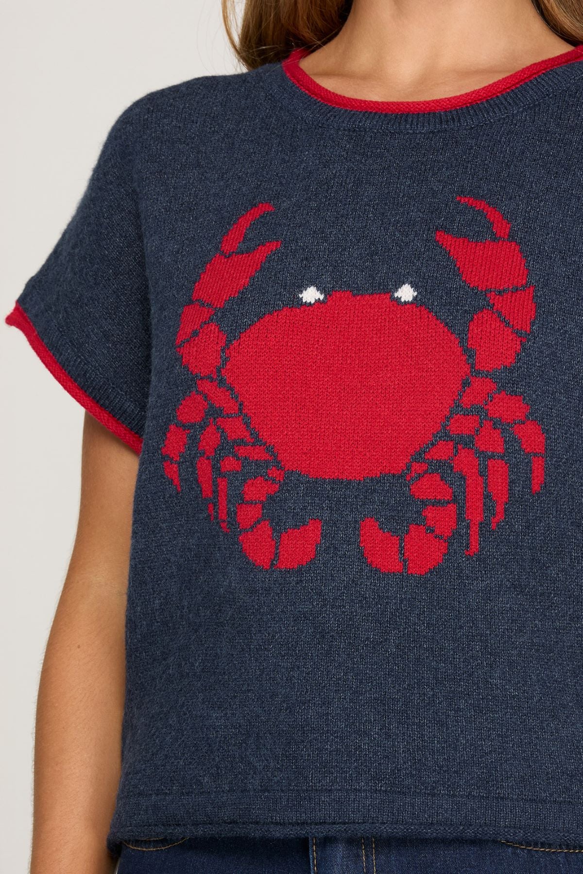 She and Sky Crab Sweater