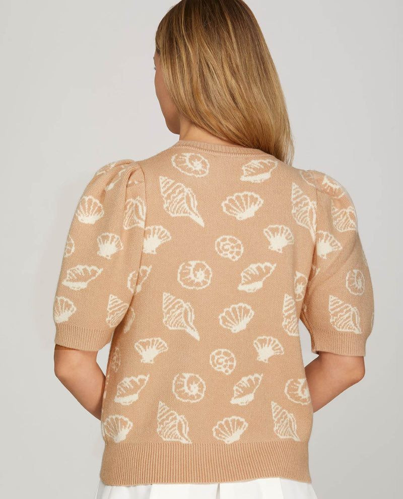 She & Sky Seashell Sweater