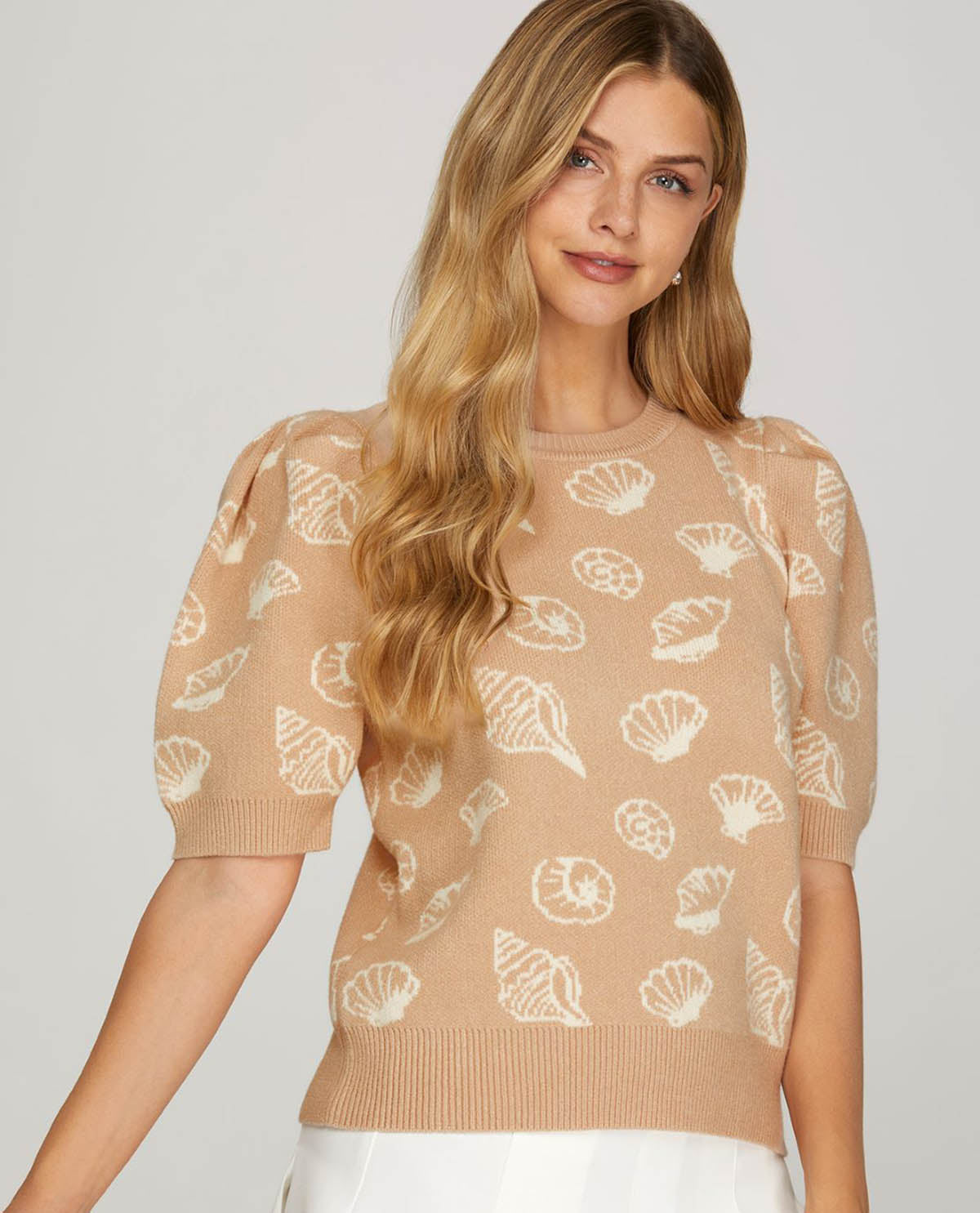 She & Sky Seashell Sweater