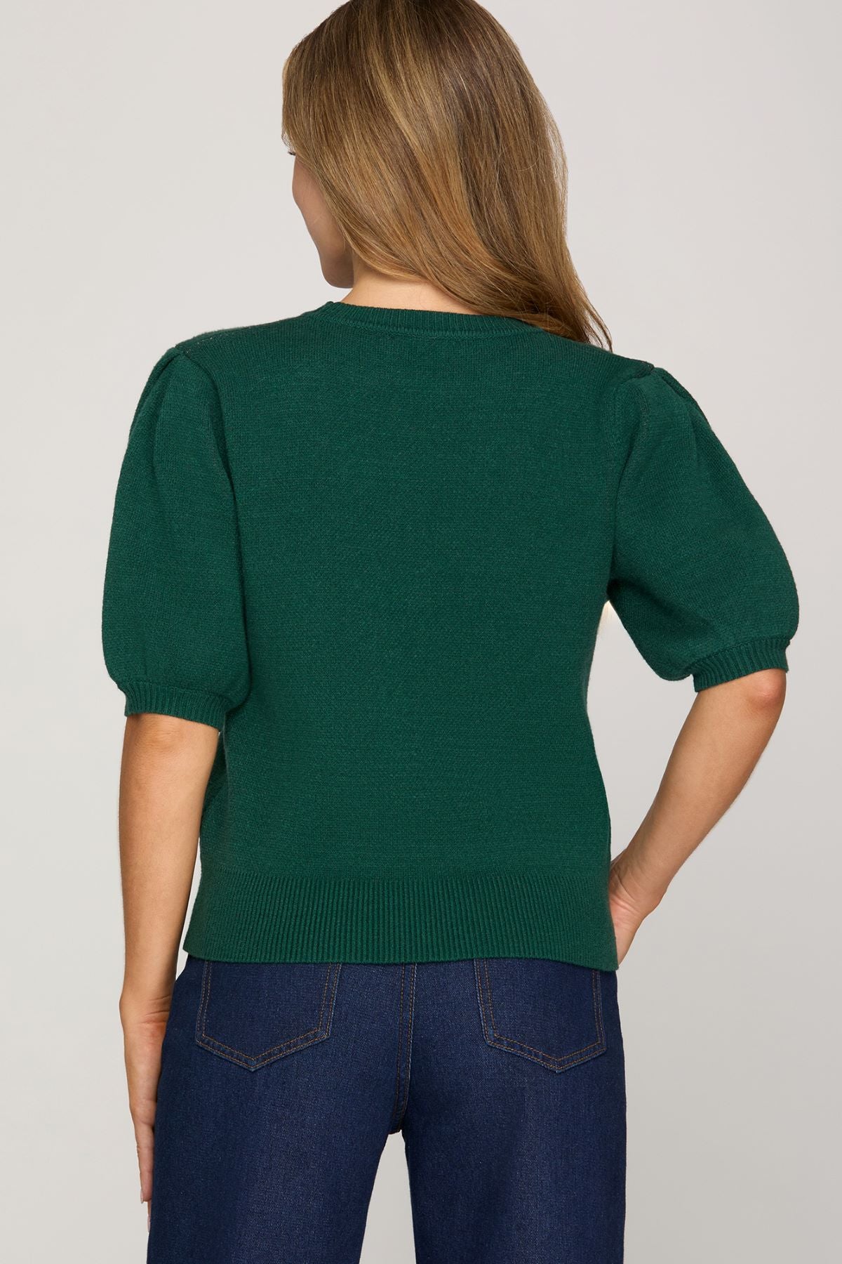 She and Sky Santa Face Sweater