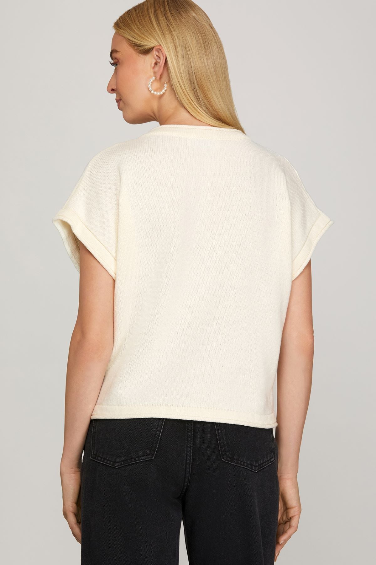 She and Sky Puppy Sweater