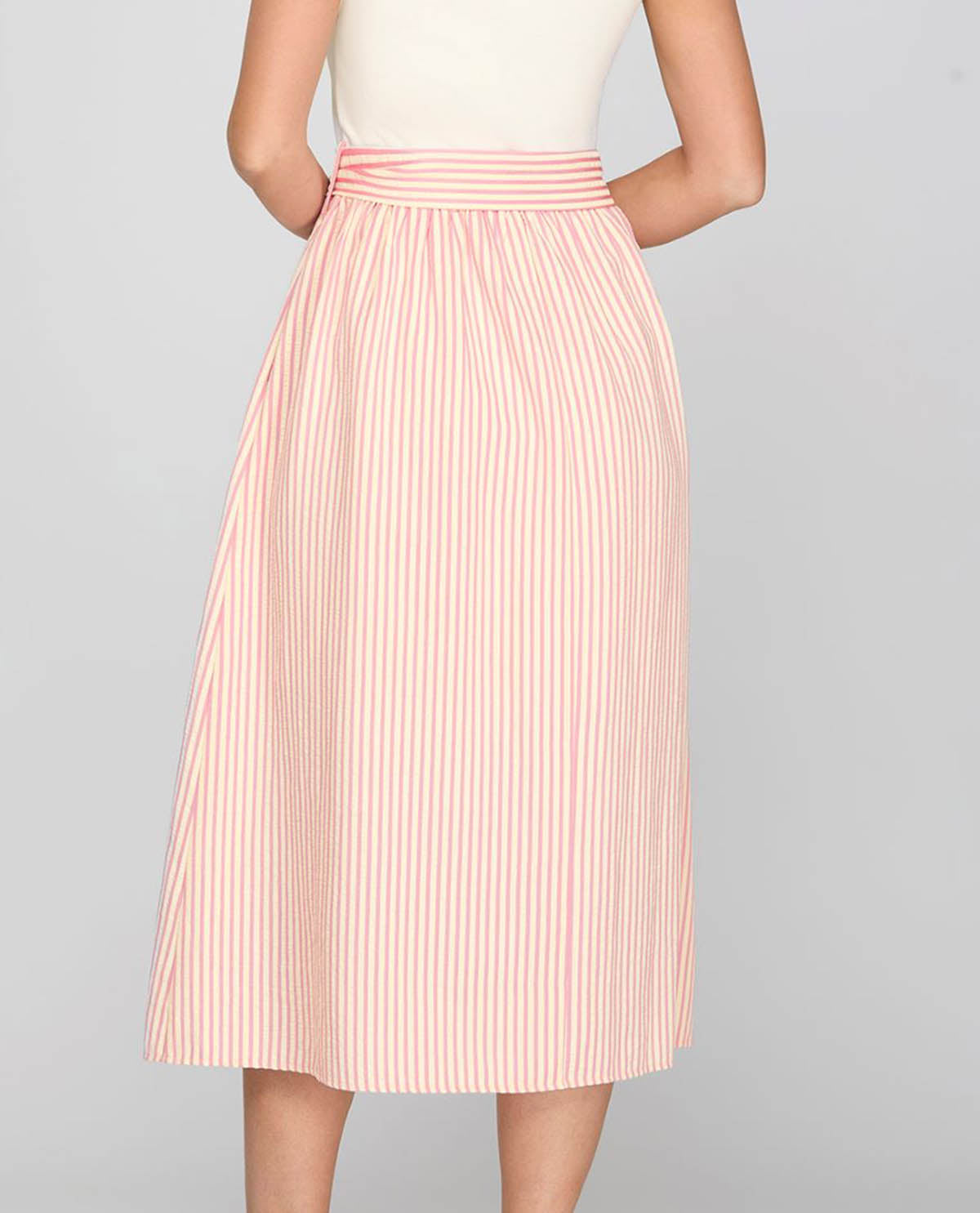 She & Sky Knit To Woven Dress