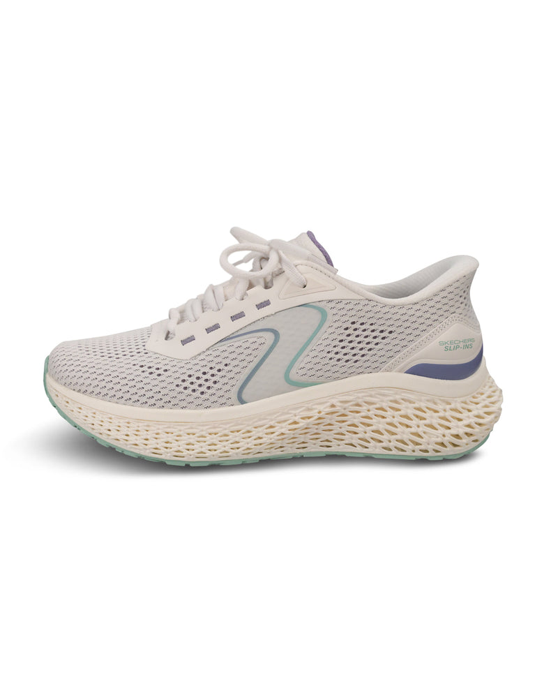 Black and blue athletic shoes on a white background