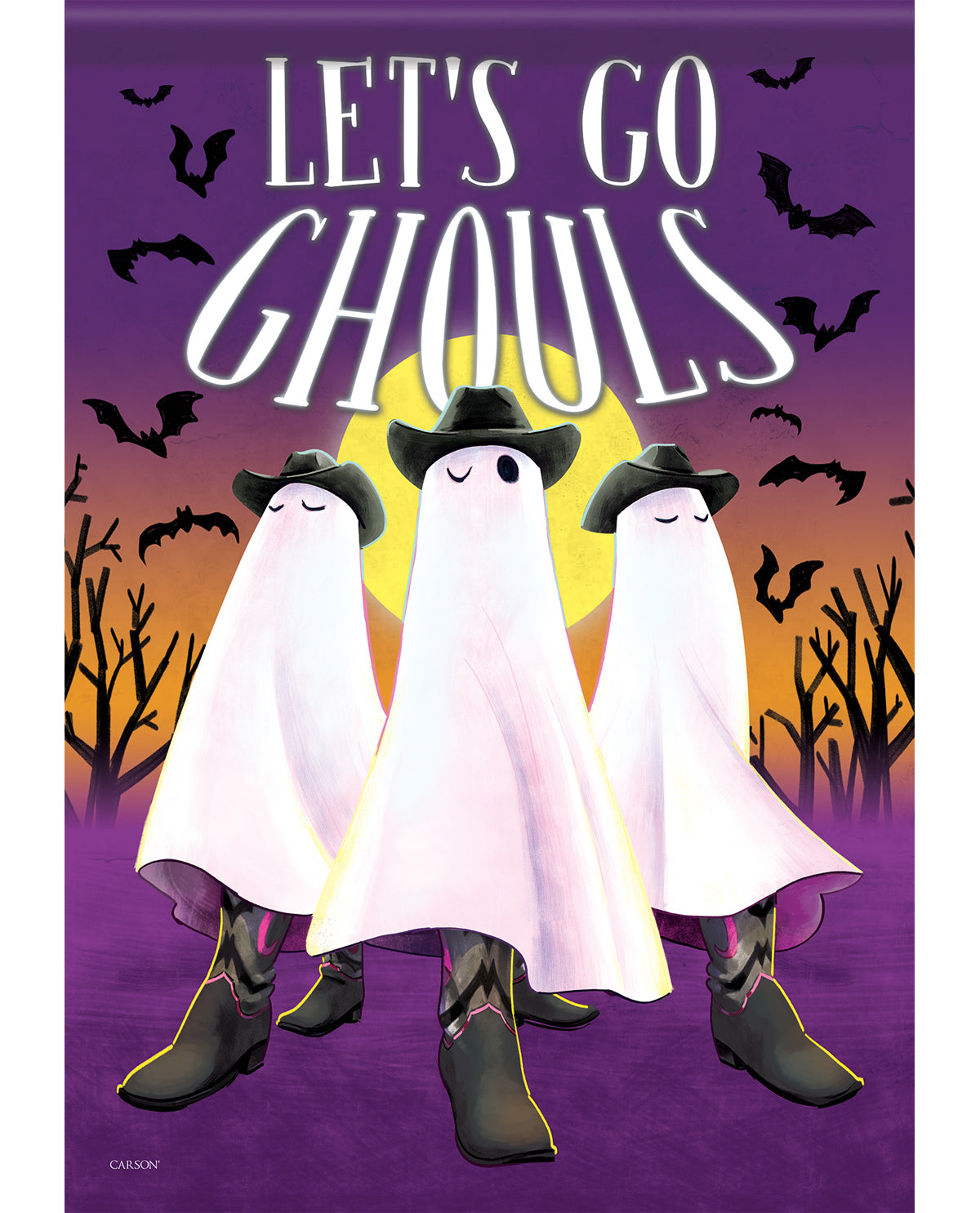 Carson Let's Go Ghouls Garden Flag