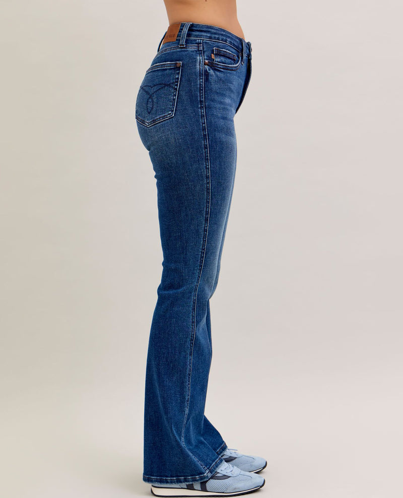 Judy Blue High Waist Bootcut Dark Jeans