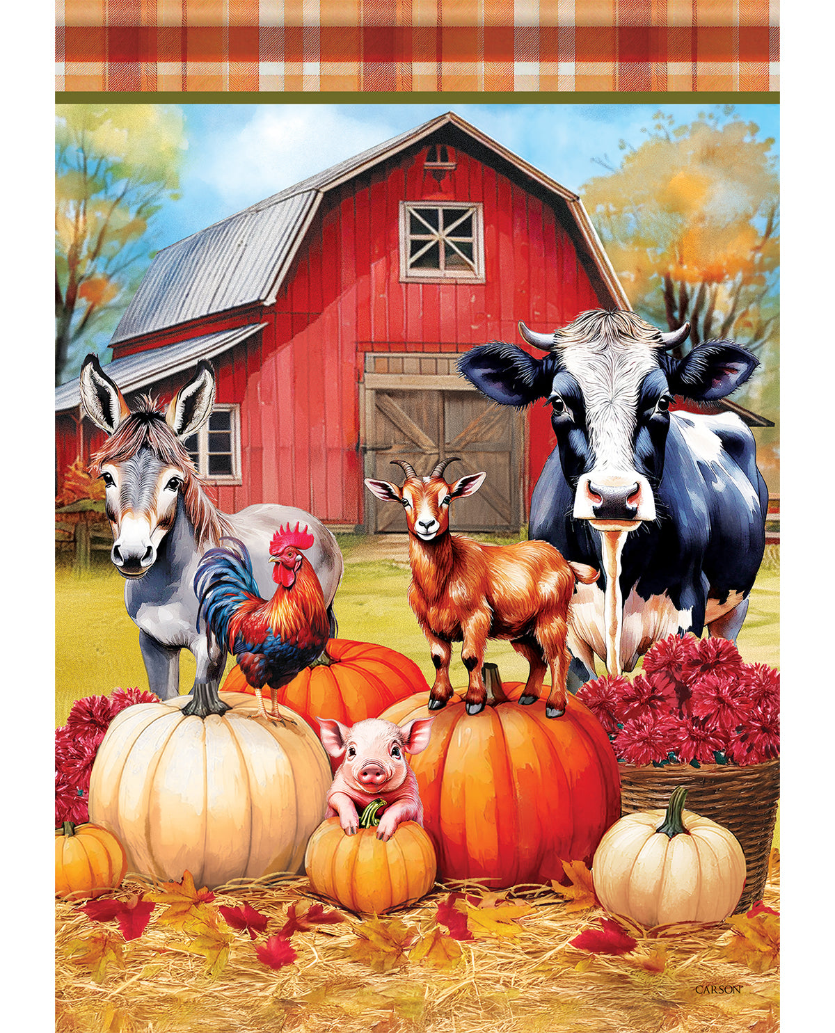 Fall Farm Garden Flag