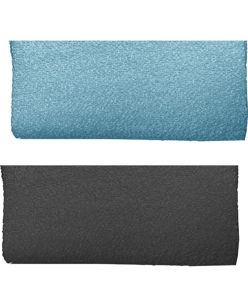 Man Crave 2PK Wash Cloths Black & Blue