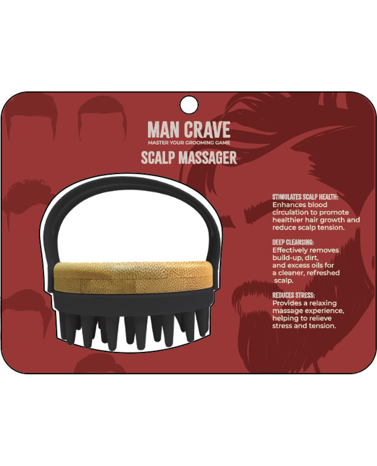 Man Crave Scalp Massager Black