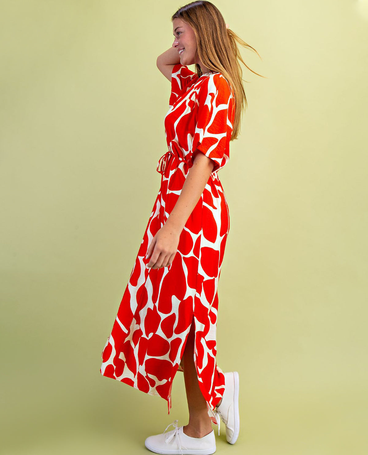 Gigio Giraffe Print Dress
