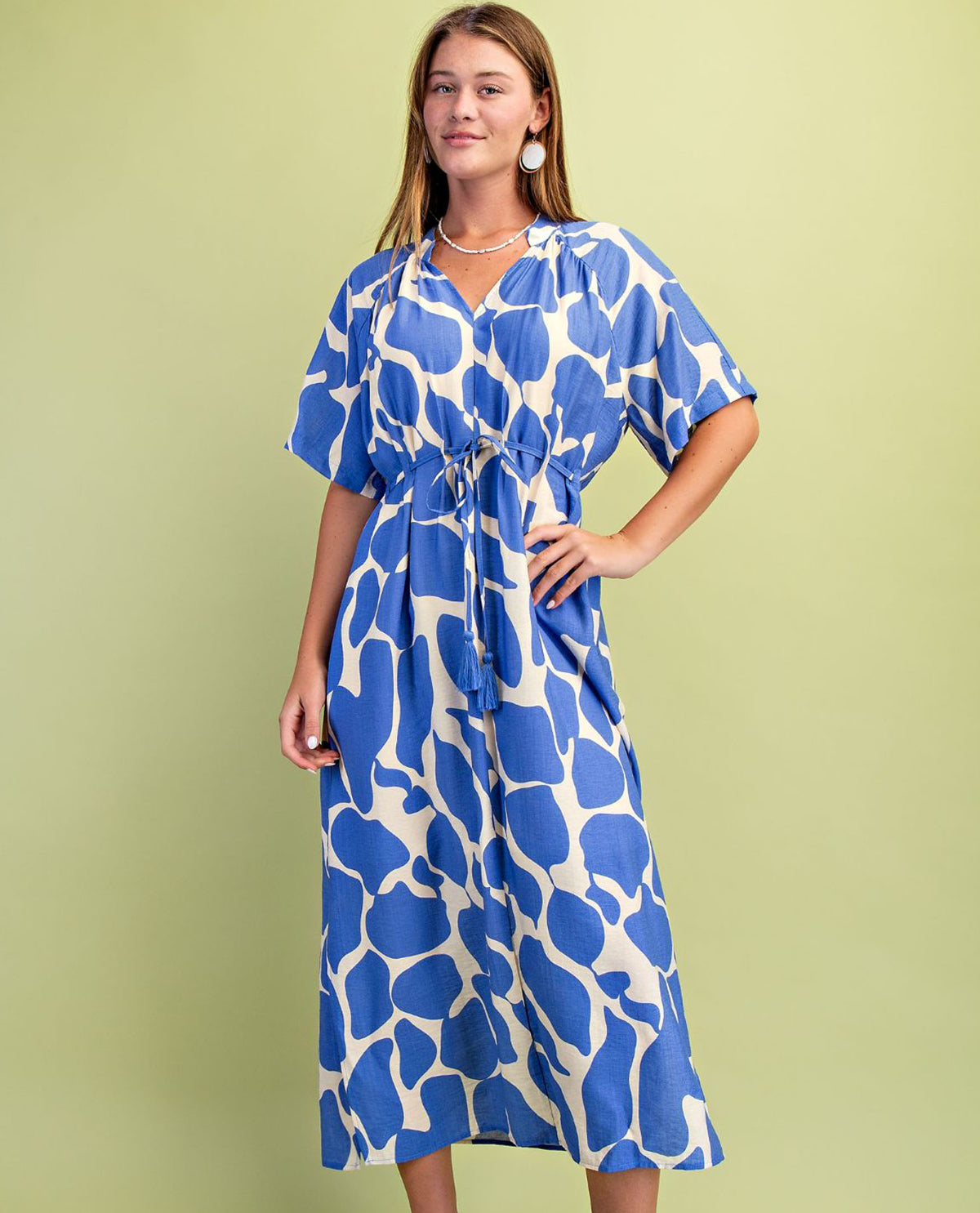 Gigio Giraffe Print Dress