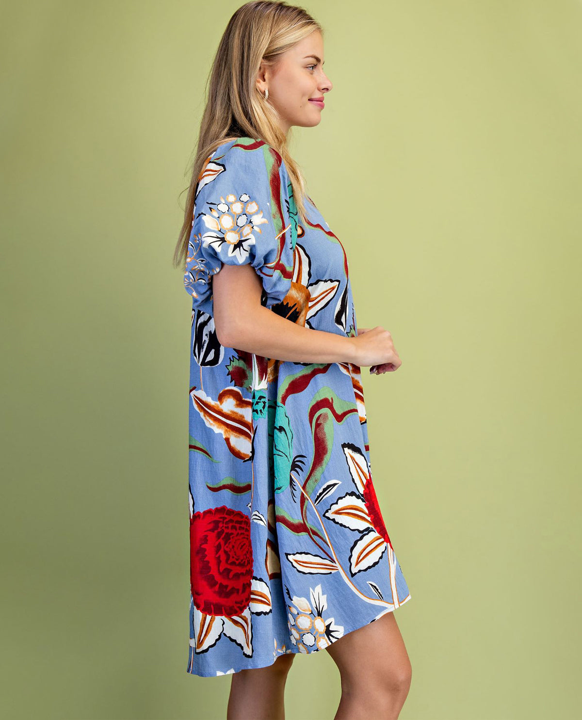 Gigio Floral Pleat Dress