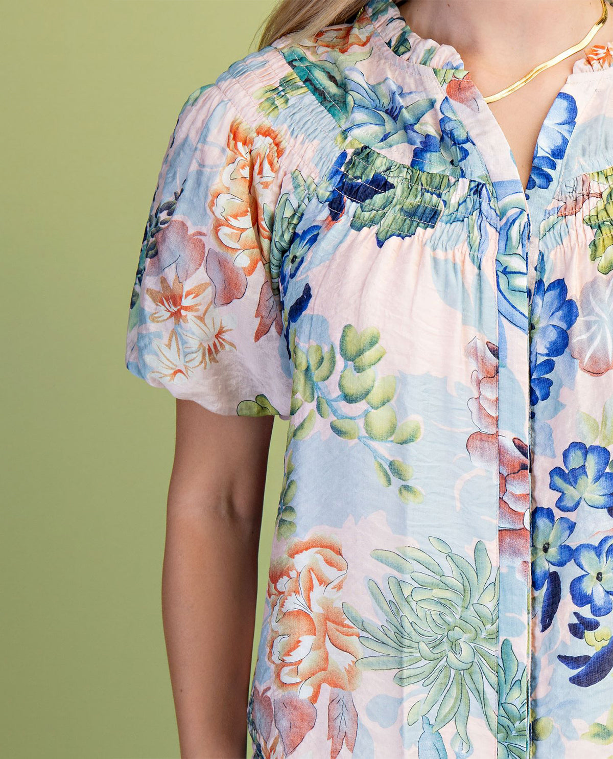 Gigio Print Button Down Top