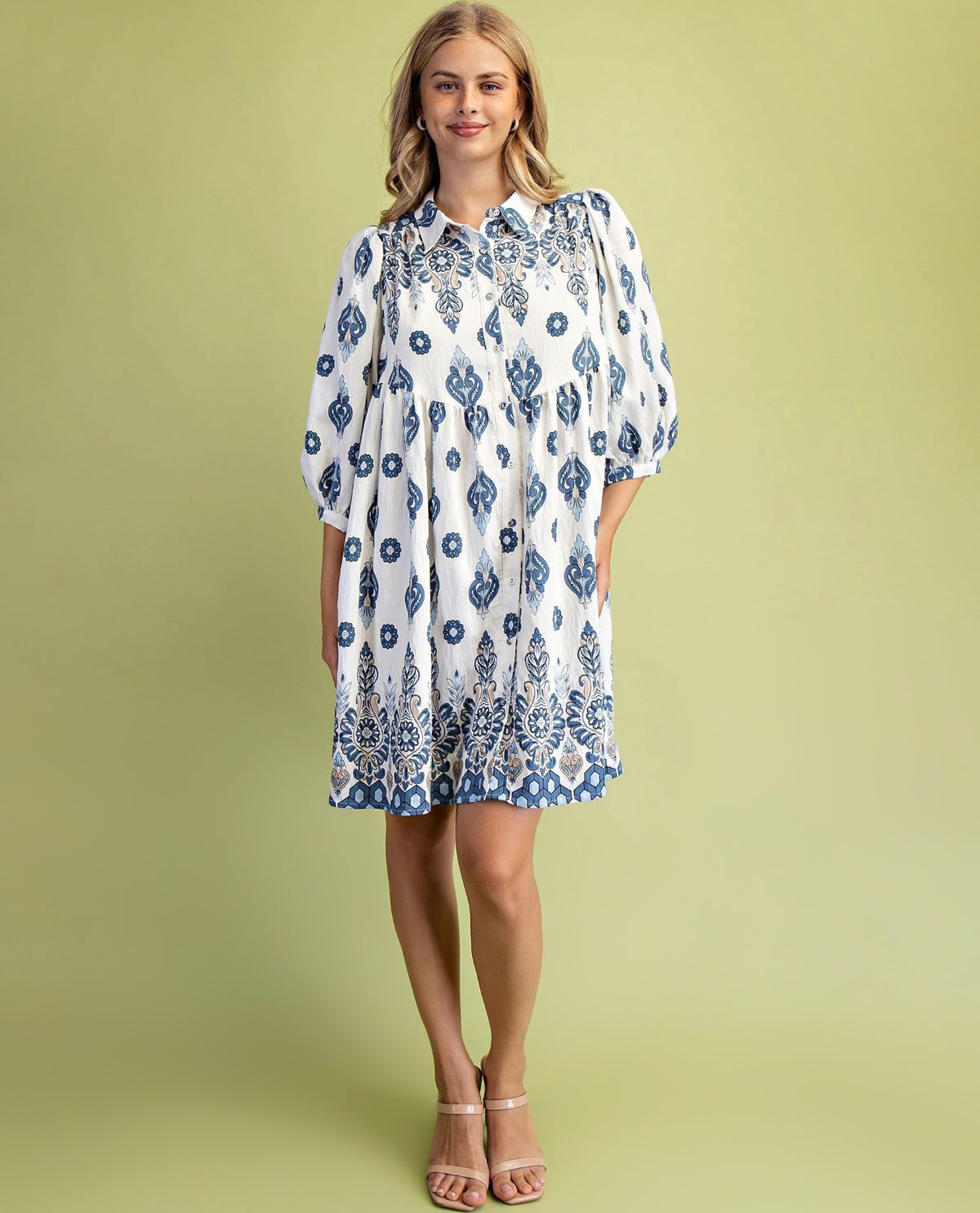 Gigio Print Shirt Dress