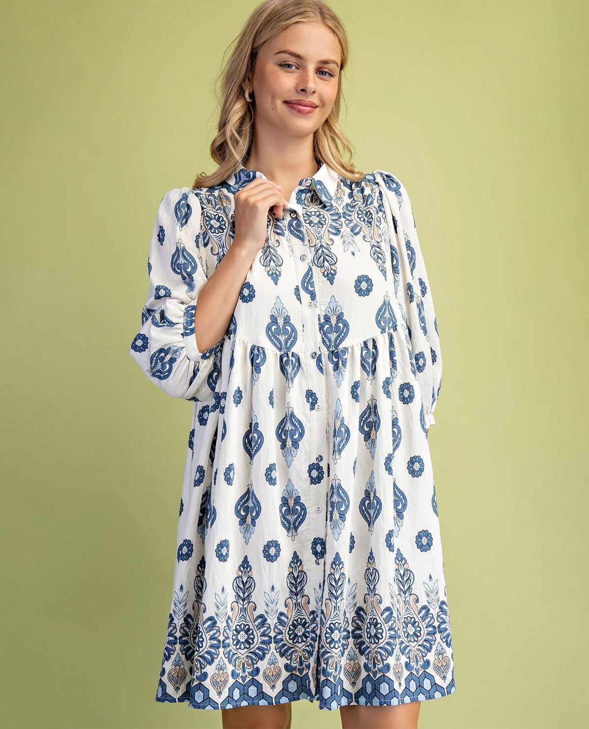 Gigio Print Shirt Dress