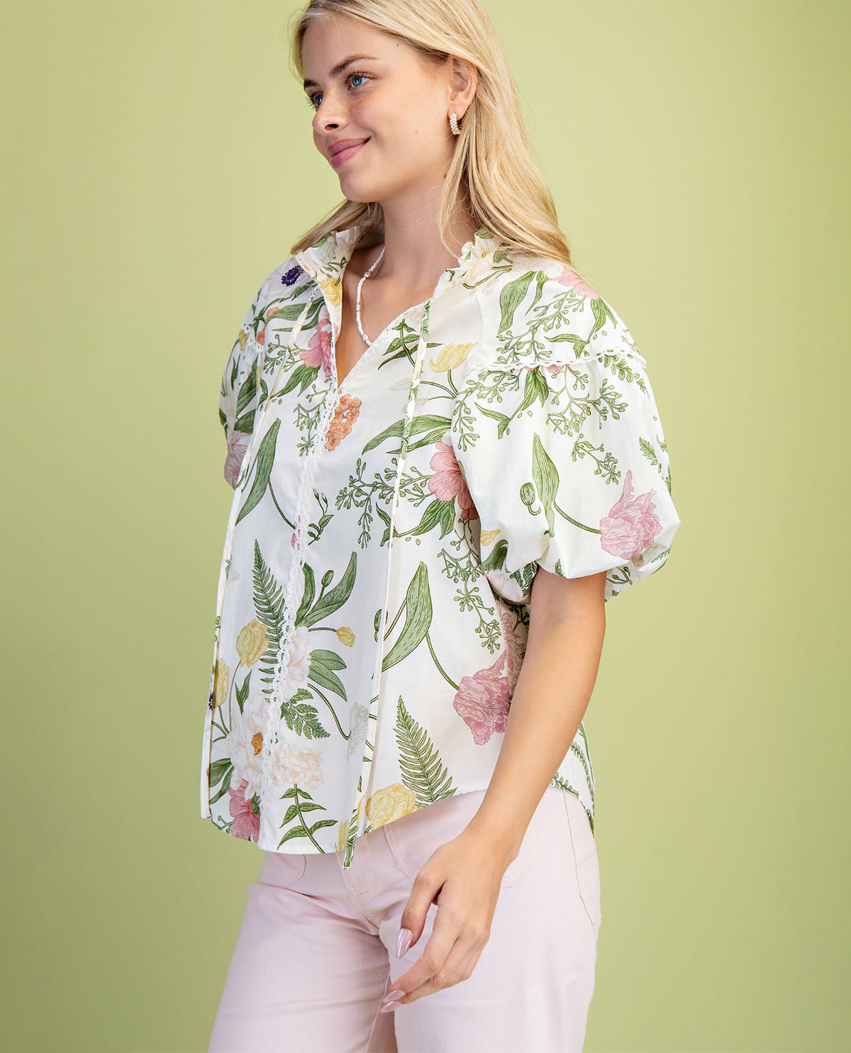 Gigio Flower Print Top