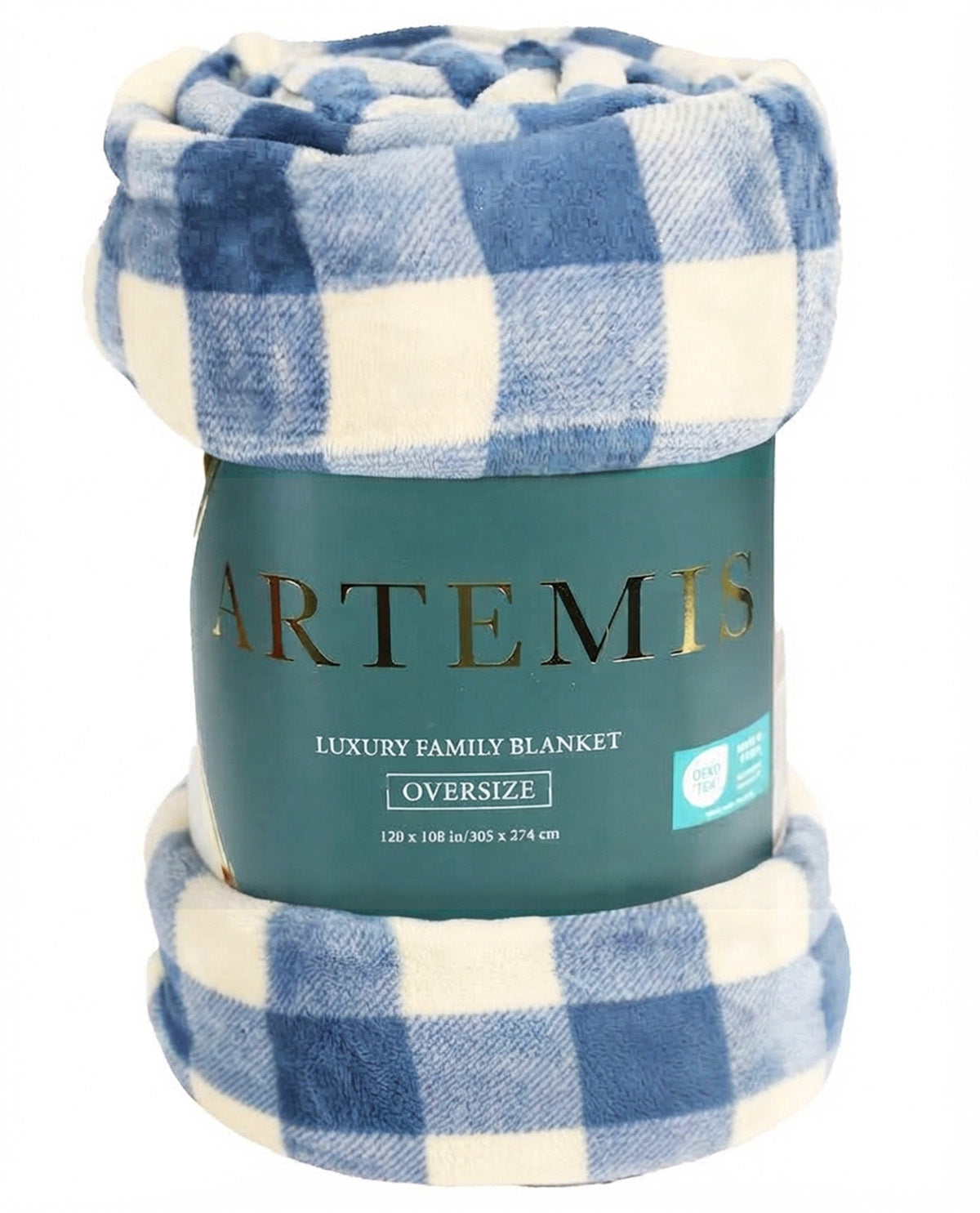 Artemis Luxury Plaid Family Throw