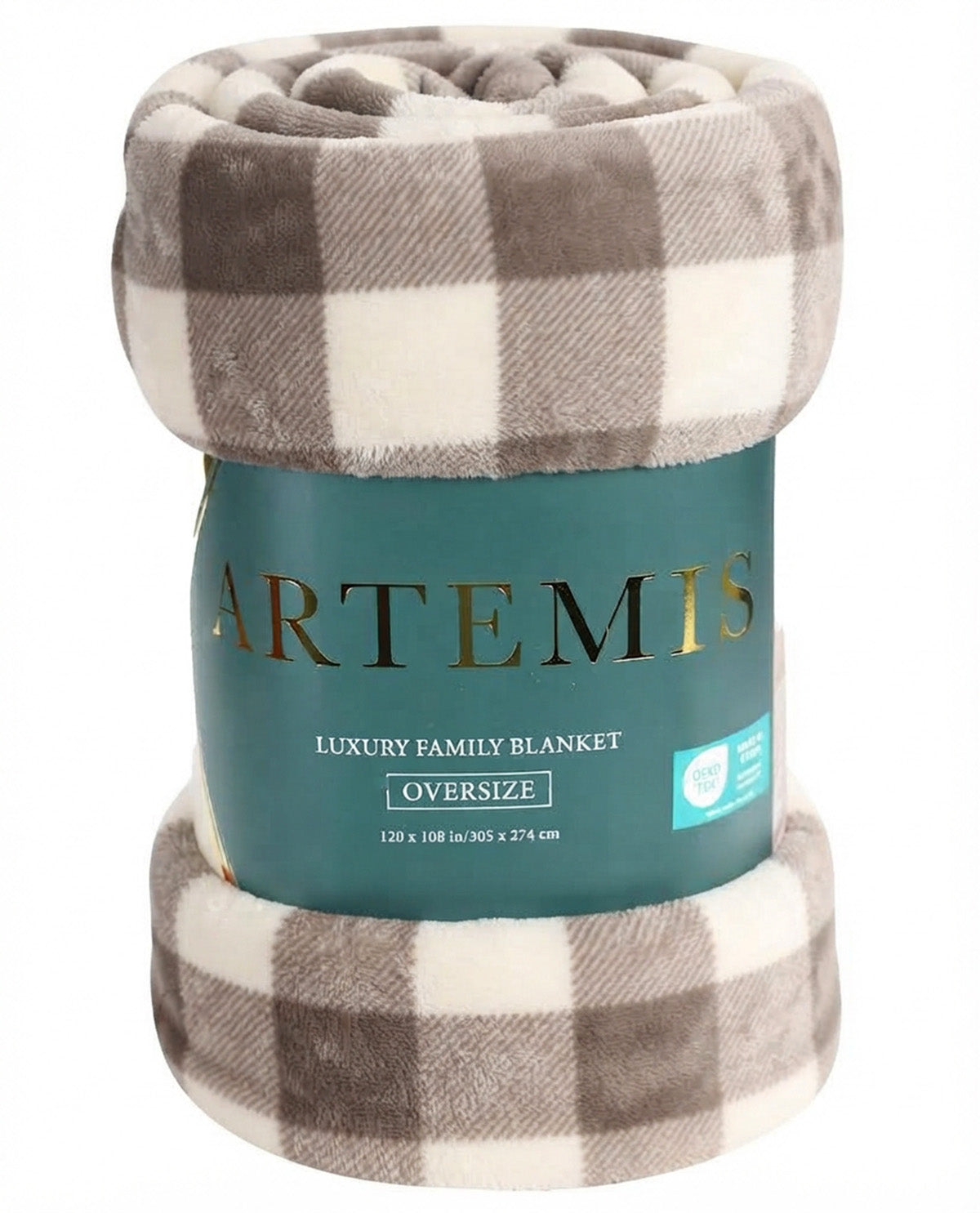 Artemis Luxury Plaid Family Throw